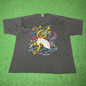 Vintage Music Makers Dreamers Of Dreams Gene Wilder Willy Wonka 21x25 T Shirt